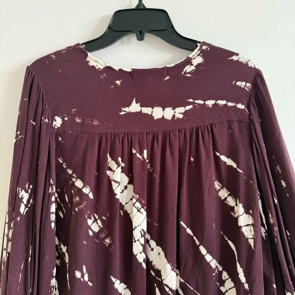 Young Fabulous & Brok  brown Cream pattern Boho Top Extra Small - Picture 7 of 10